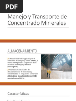 Manejo y Transporte de Concentrado Minerales