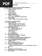 Tax Law Notes - Income From Business