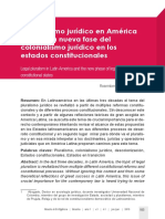 ARIZA, Rosembert (2015) - El Pluralismo Jurídico en América Latina y La Nueva Fase Del Colonialismo Jurídico en Los Estados Constitucion PDF