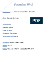 Trabajo Practico La Vida de San Martìn