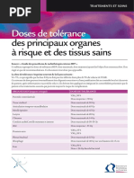 Dose Tolerance Principaux Organes Et Tissus Sains PDF