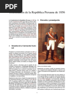 Constitución de La República Peruana de 1856