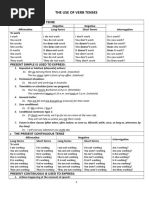 The Use of Verb Tenses: The Present Simple Tense