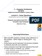 CS6461 - Computer Architecture Fall 2016 - Vector Operations