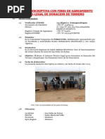 Memoria Descriptiva Con Fines de Saneamiento Fisico-Legal de Donacion de Terreno