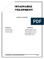 Sustainable Development: A Project Report