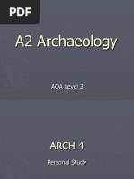 A2 Archaeology: AQA Level 3