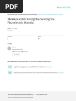 Thermoelectric Energy Harvesting Via Piezoelectric