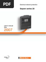 Sepam 20 - User Manual