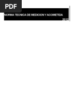 Norma de Medición y Acometidas