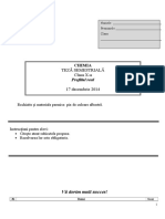 Teza Semestriala La Chimie. 