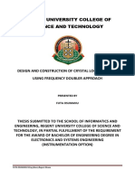 Design and Construction of Crystal Locked FM Bug