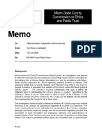 Miami-Dade County Commission On Ethics and Public Trust: To: From: Date: Re: K09-086 Gomez Barker Assoc