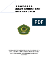 Contoh Proposal Tasyakkur Imtihan Dan Pengajian Umum, Haflah Akhirussanah