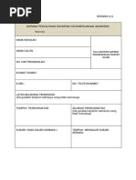 Borang A Pencalonan Anugerah Kecemerlangan Akademik 2017