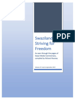 Swaziland Striving For Freedom Vol 27 July To September 2017