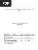 GEN. Espec Transformadores de Pot REV A