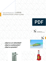 MF - S02 - PPT - Ecuaciones de Euler y Presión en Fluidos