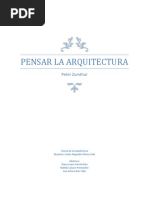 Pensar La Arquitectura