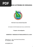 Sobrepeso y Obesidad en Trabajadores de La Uach