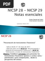 NICSP28 - NICSP29 Notas Esenciales