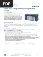 CBS-017 Series 90-30 Programming With Logicmaster Part 1