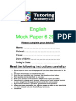 English Paper 6 Front Sheet (1) - 1 PDF