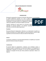 Manual de Organizacion y Funciones