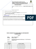 Cronograma de Pruebas de Conocimientos Tecnicos y Psicometricas Arca 3-17-19 Abr