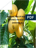 Manual Haccp Nispero Japones Fresco Viña Saman S