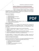 Lectura #11 Formulación y Preparación de Un Proyecto de Inversión