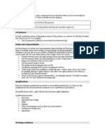 Job Description Template