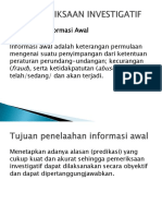 Pra Pemeriksaan Investigatif