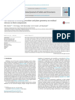 2016 Geometría de La Soldadura The Influence of Welding Procedure and Plate Geometry On Residual Stresses in Thick Components