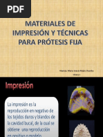 Materiales de Impresión y Técnicas para Prótesis Fija