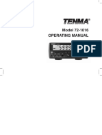 Tenma Manual PDF