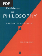 Colin McGinn Problems in Philosophy The Limits of Inquiry PDF