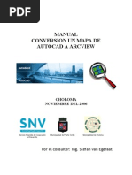 SIG CHO PC Manual Conversion Un Mapa de AutoCAD A ArcView