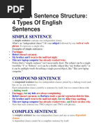 Sentence Structure