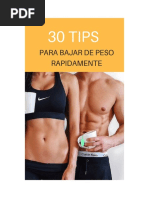 30 Tips para Bajar de Peso