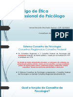 Código de Ética Profissional Do Psicólogo (Aula de Ética Profissional)