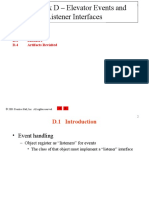 Appendix D - Elevator Events and Listener Interfaces: Outline