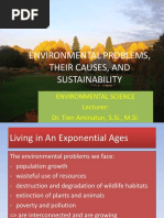 Environmental Problems, Their Causes, and Sustainability