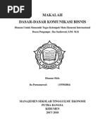 Dasar-Dasar Komunikasi Bisnis