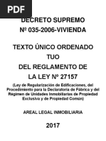 TUO Del Reglamento de La Ley #27157