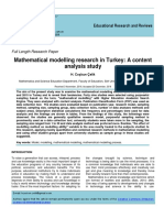 1.mathematical Modelling Research in Turkey A Content Analysis Study.