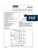 Quad Power Amplifier For Car Radio: Protections: Description