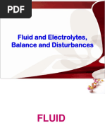 Fluid and Electrolytes, Balance and Disturbances