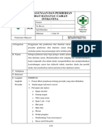 7.6.3.1 SOP Penggunaan Dan Pemberian Obat Dan Atau Cairan Intravena