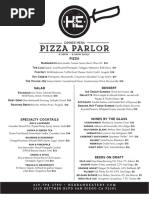 Pizza Parlor Menu PDF